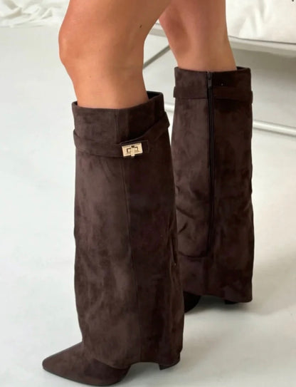 Lucia Voss Suede Brown Boots