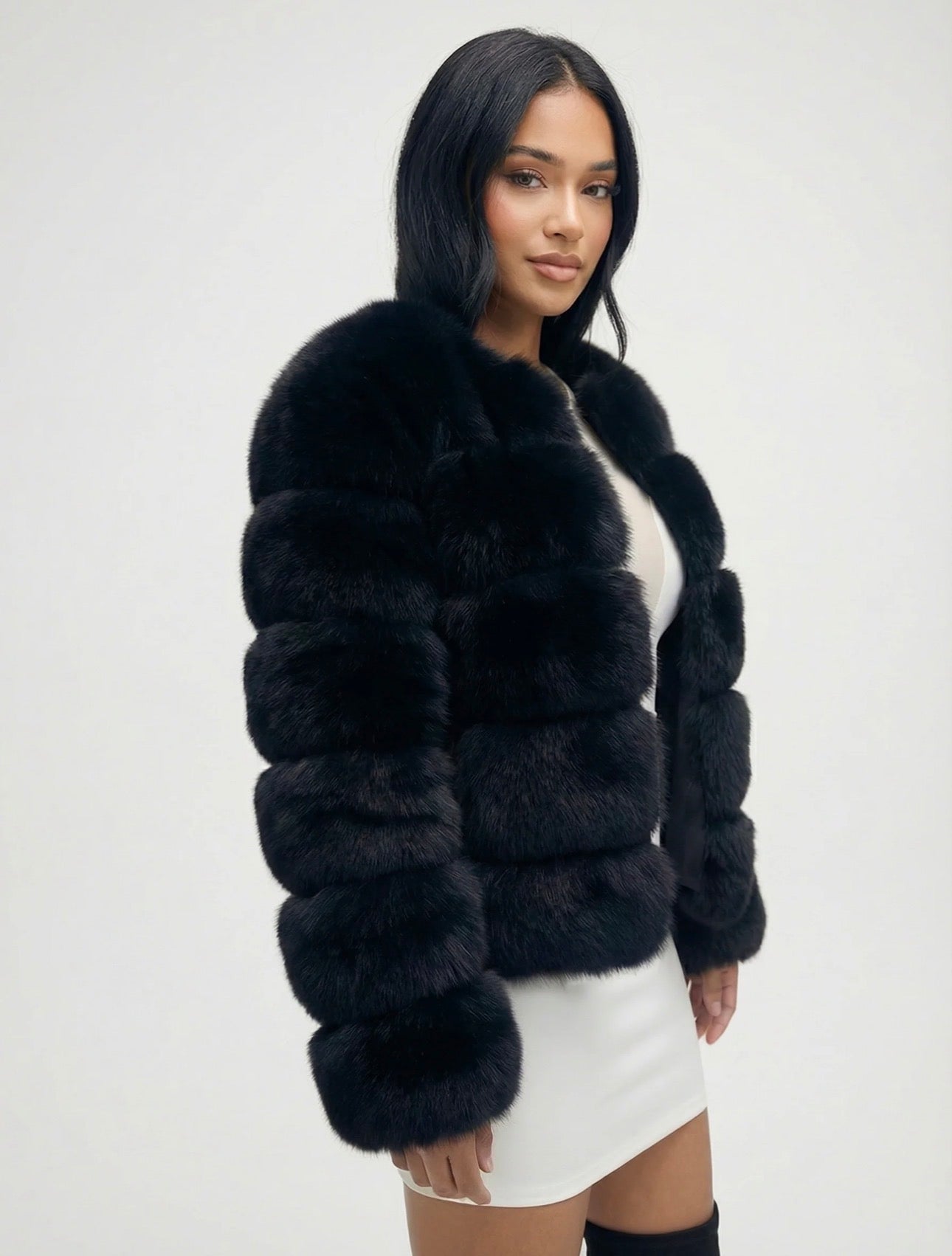 Lucia Voss Faux Fur Bubble Coat