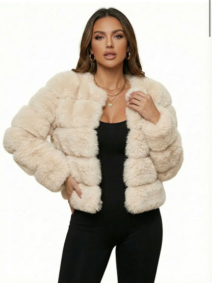 Lucia Voss Faux Fur Bubble Coat
