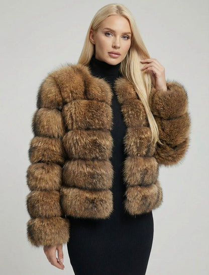 Lucia Voss Faux Fur Bubble Coat